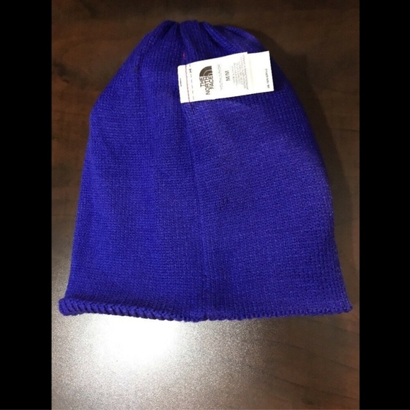 NWT North Face 'Shinsky' Reversible Beanie (Youth) Lapis Blue [SZ Medium ] #C326 - Picture 7 of 8